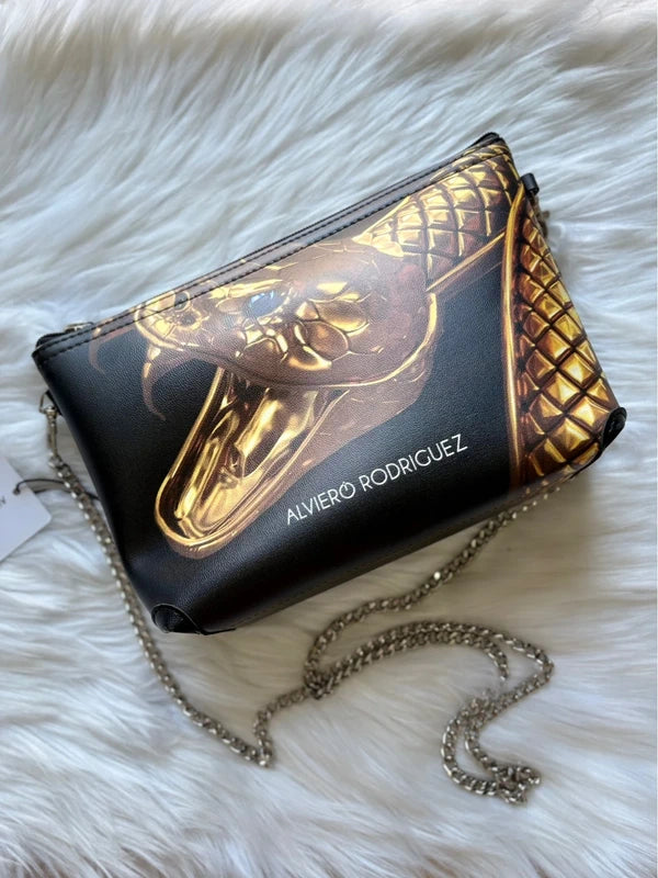 Diva Bag Gold Snake - Alviero Rodriguez